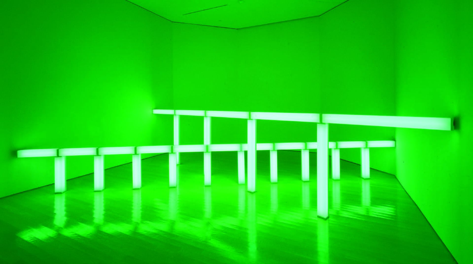 Dan Flavin exhibition opens at Guggenheim Museum Bilbao
